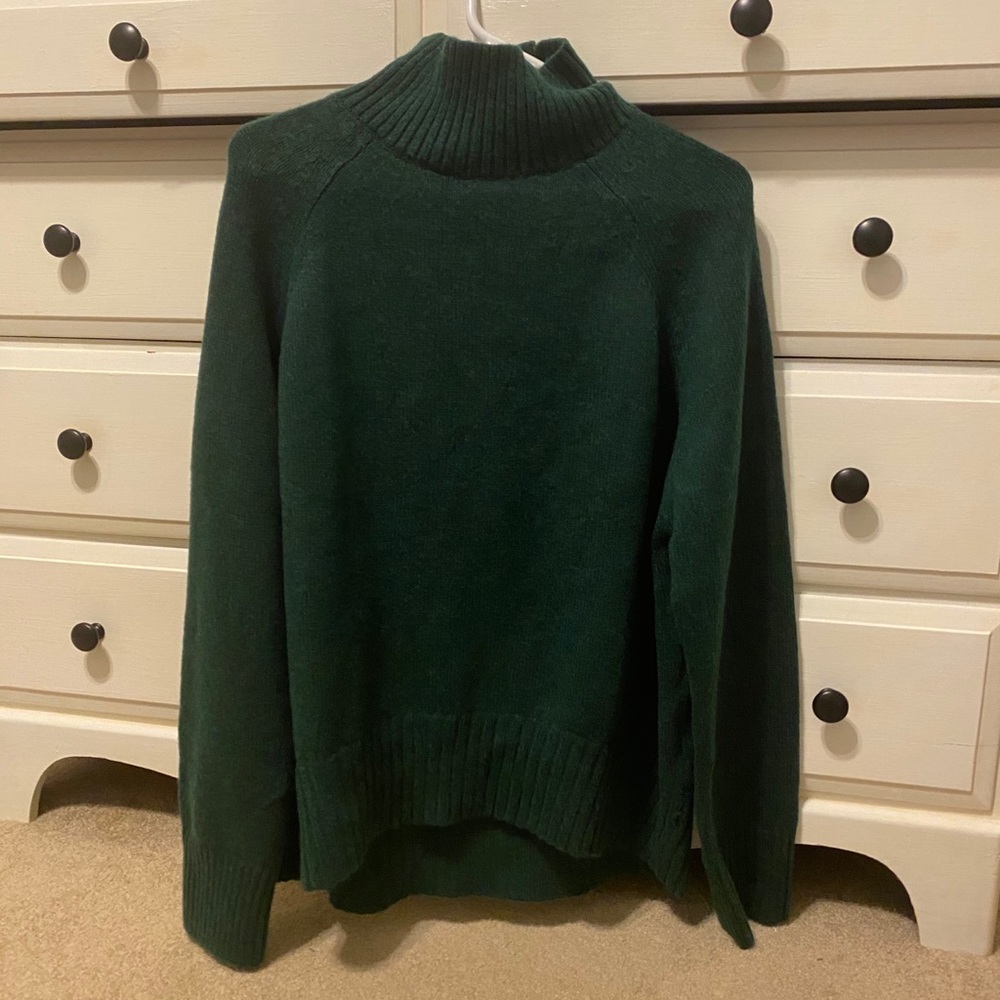 Emerald Green mock neck sweater